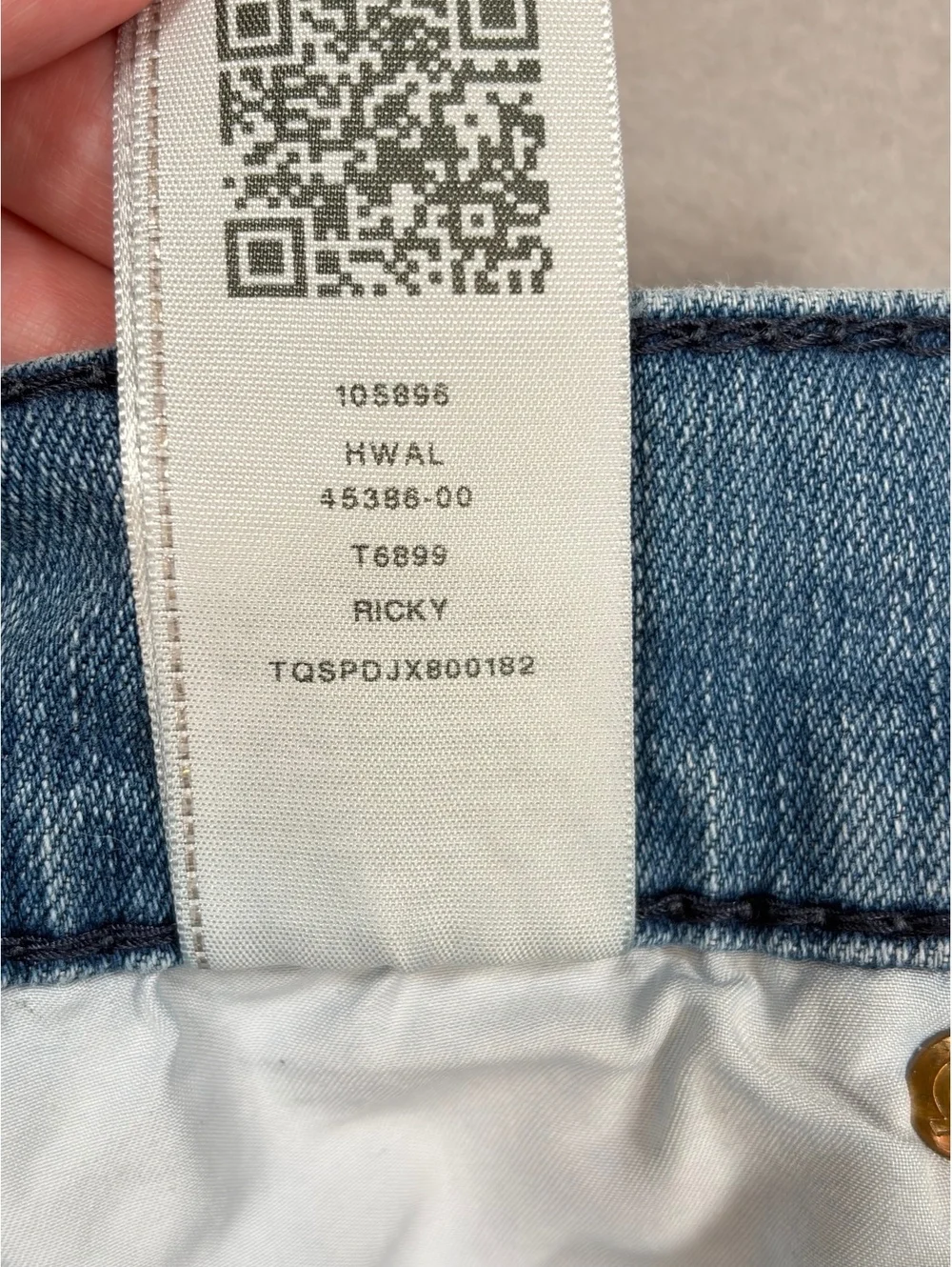 True Religion Ricky Acid Wash Straight Leg Jeans 30x33 Horseshoe Flap Pockets